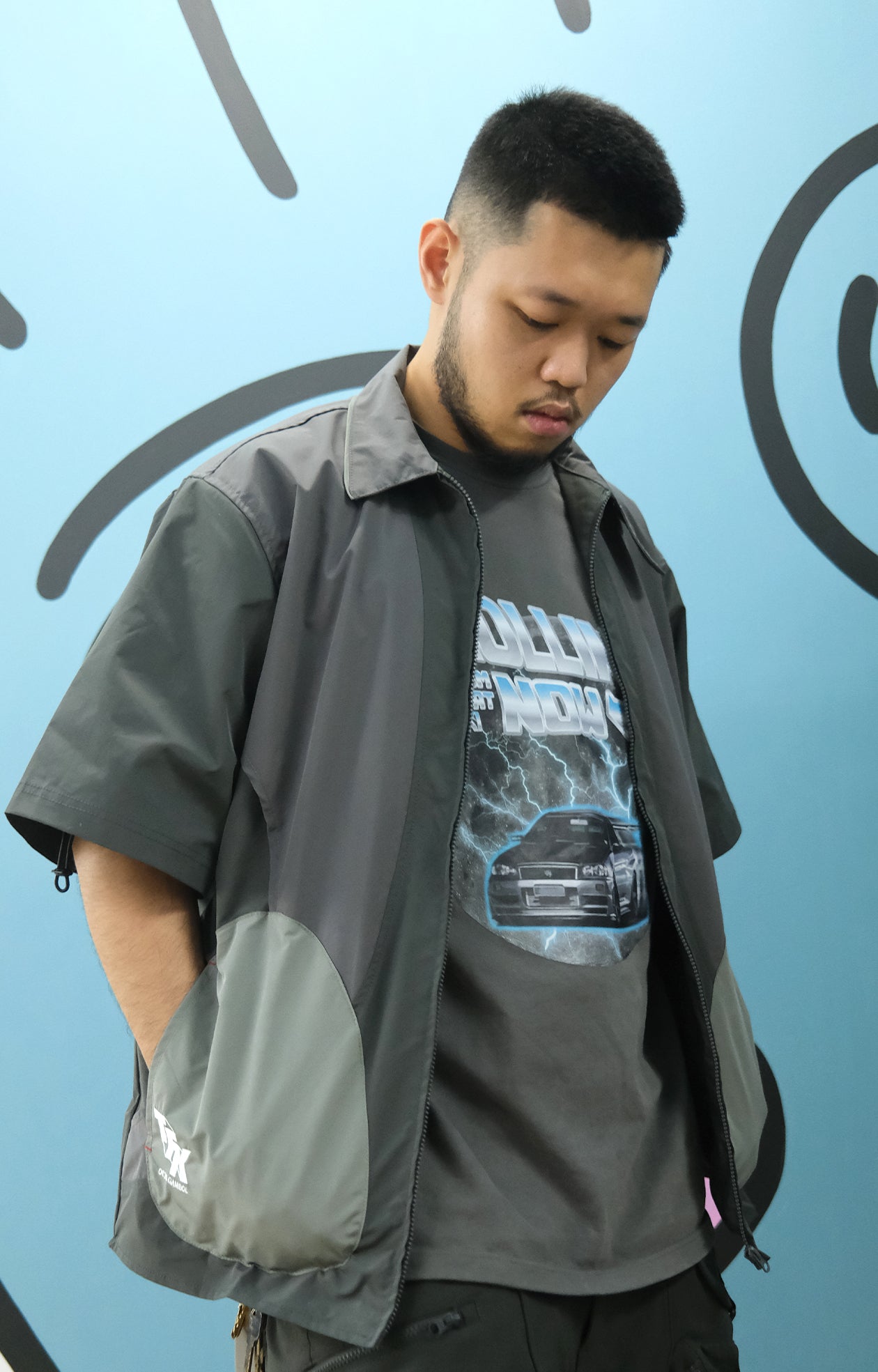 OCTO GAMBOL x TFK02 Rolling Now T-shirt (Dark Grey)
