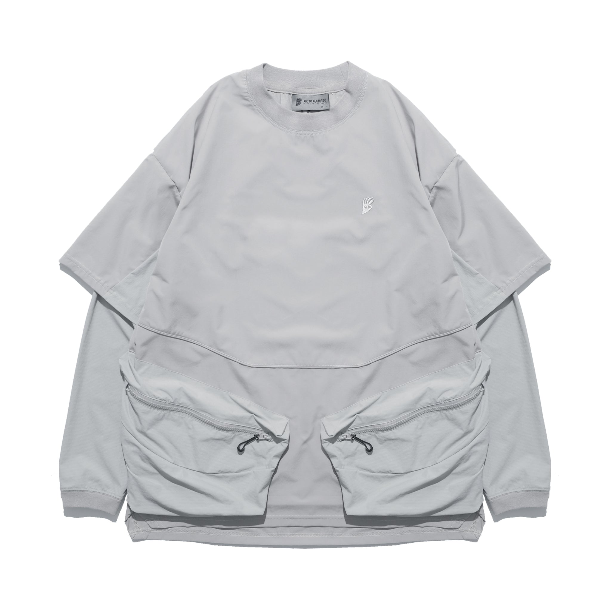 SS22 / 02 TH-060 Detachable Sleeves T-shirt (Ivory Grey)