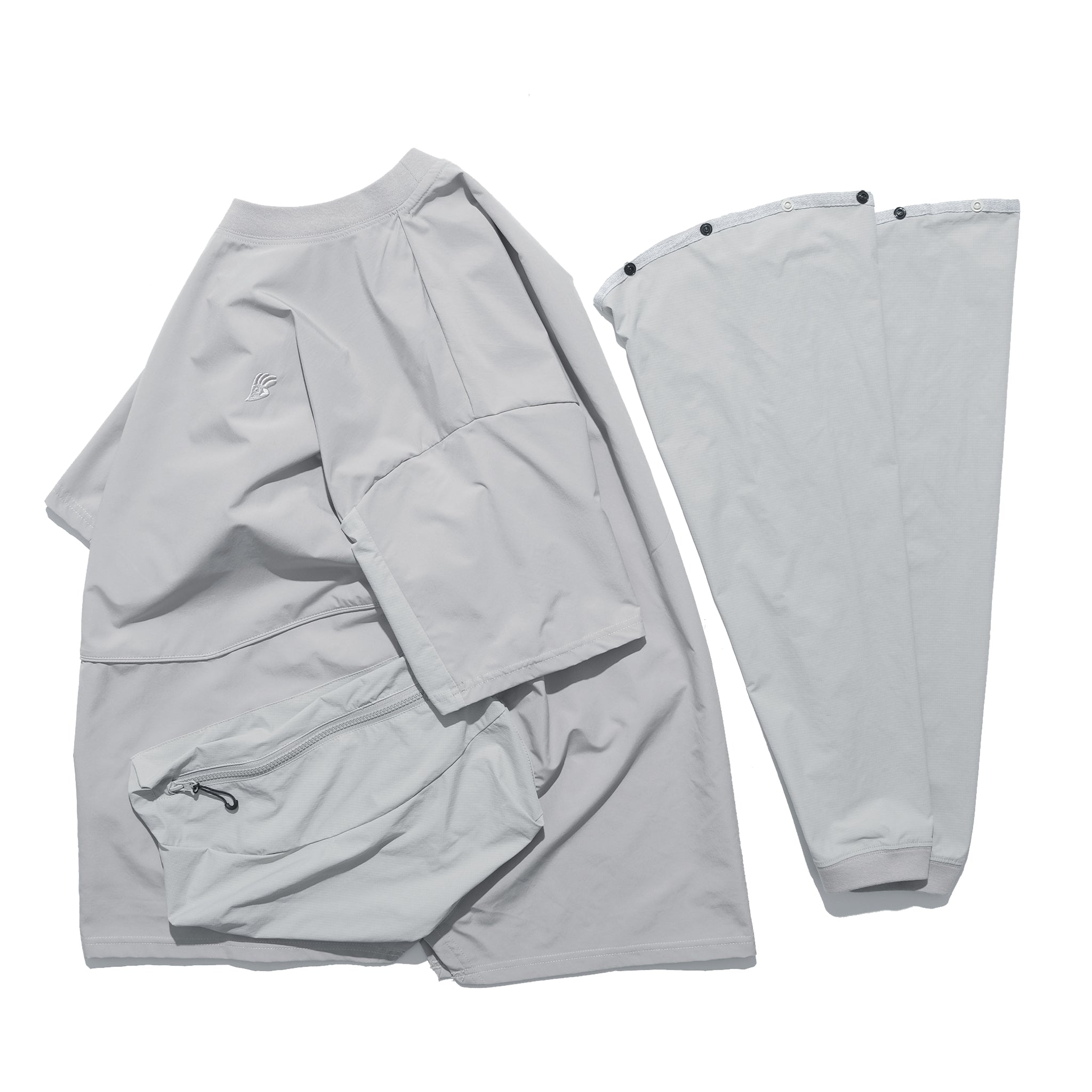 SS22 / 02 TH-060 Detachable Sleeves T-shirt (Ivory Grey)