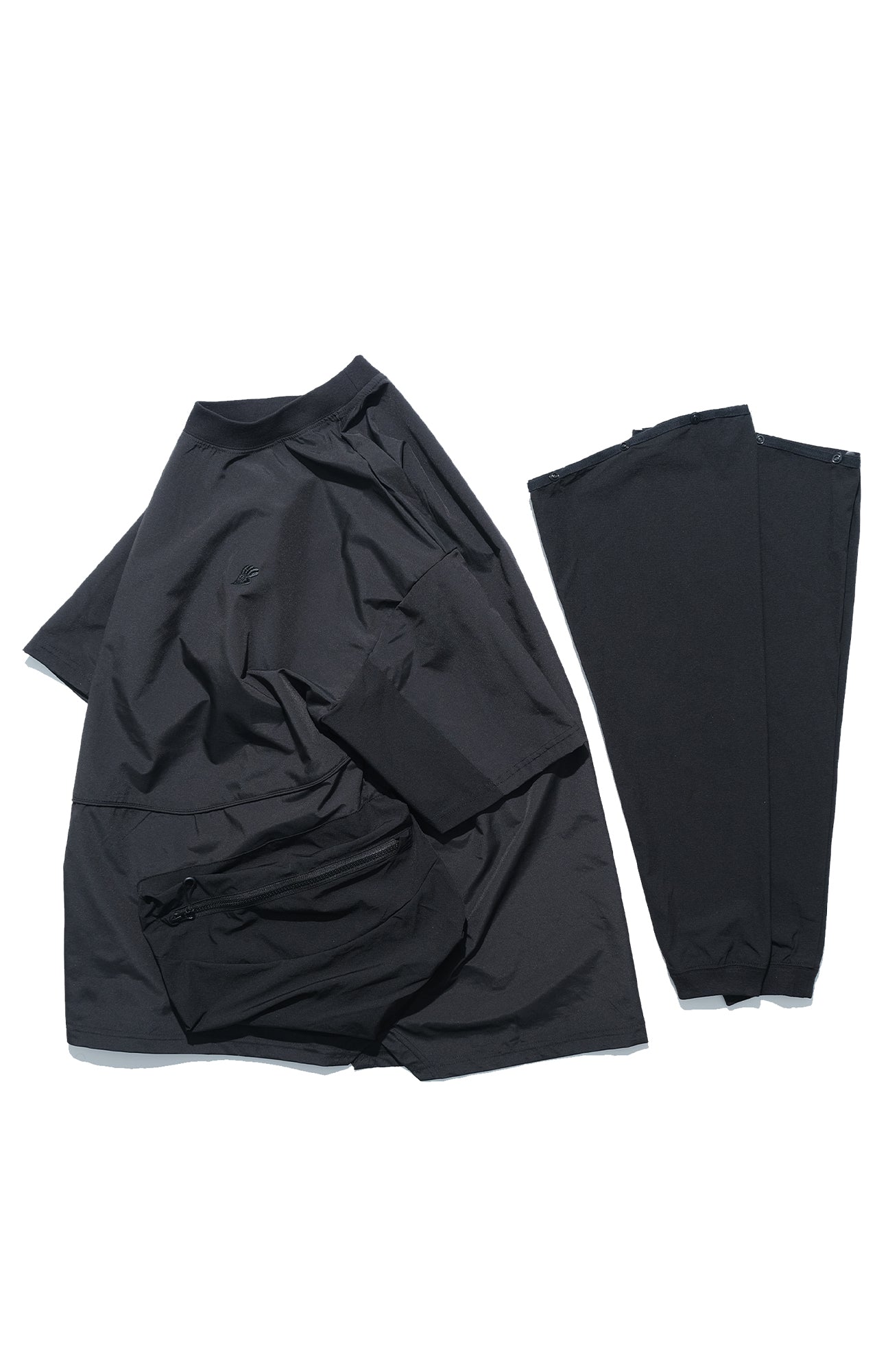 SS22 / 02 TH-060 Detachable Sleeves T-shirt (Black)