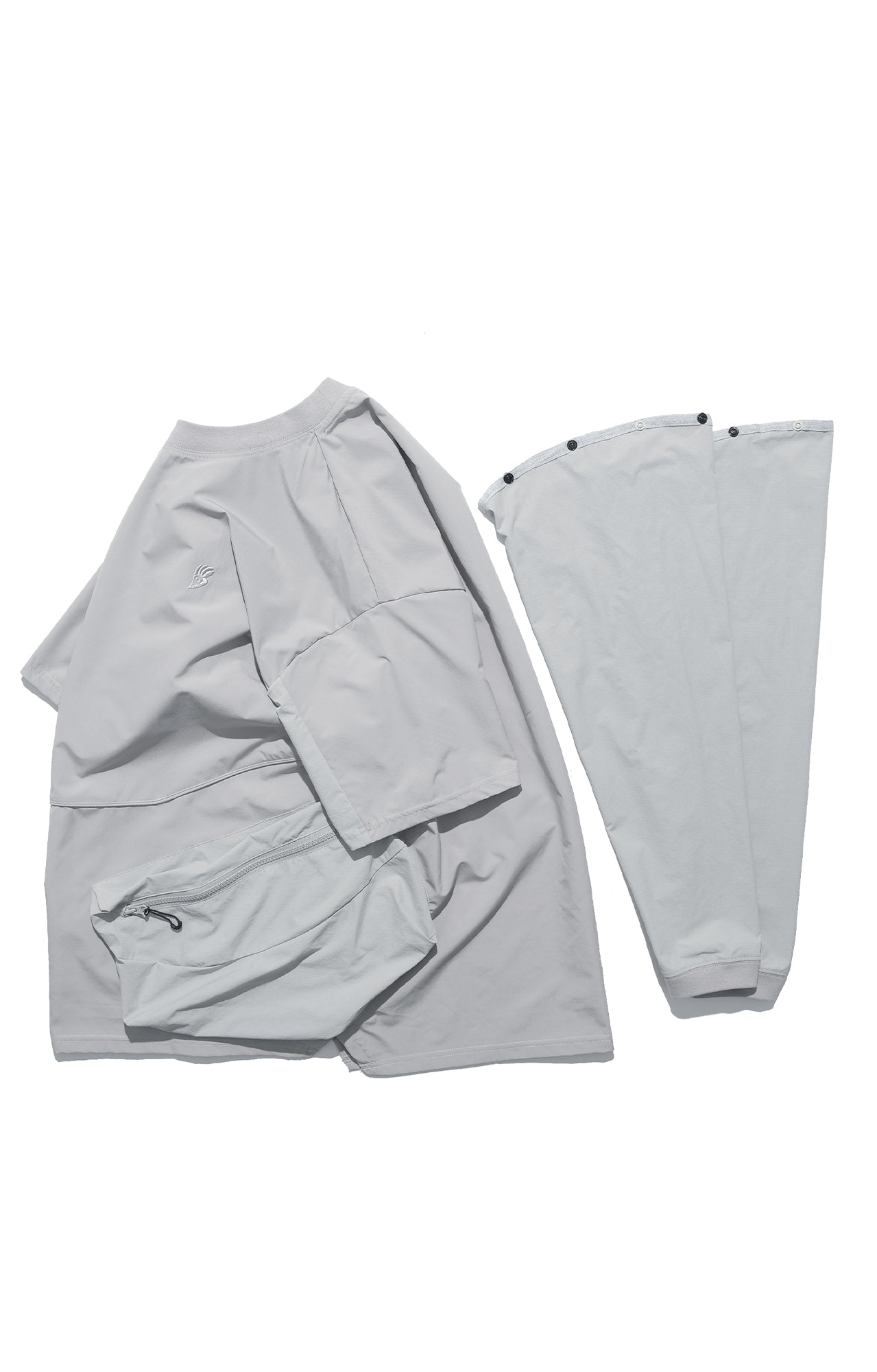 SS22 / 02 TH-060 Detachable Sleeves T-shirt (Ivory Grey)