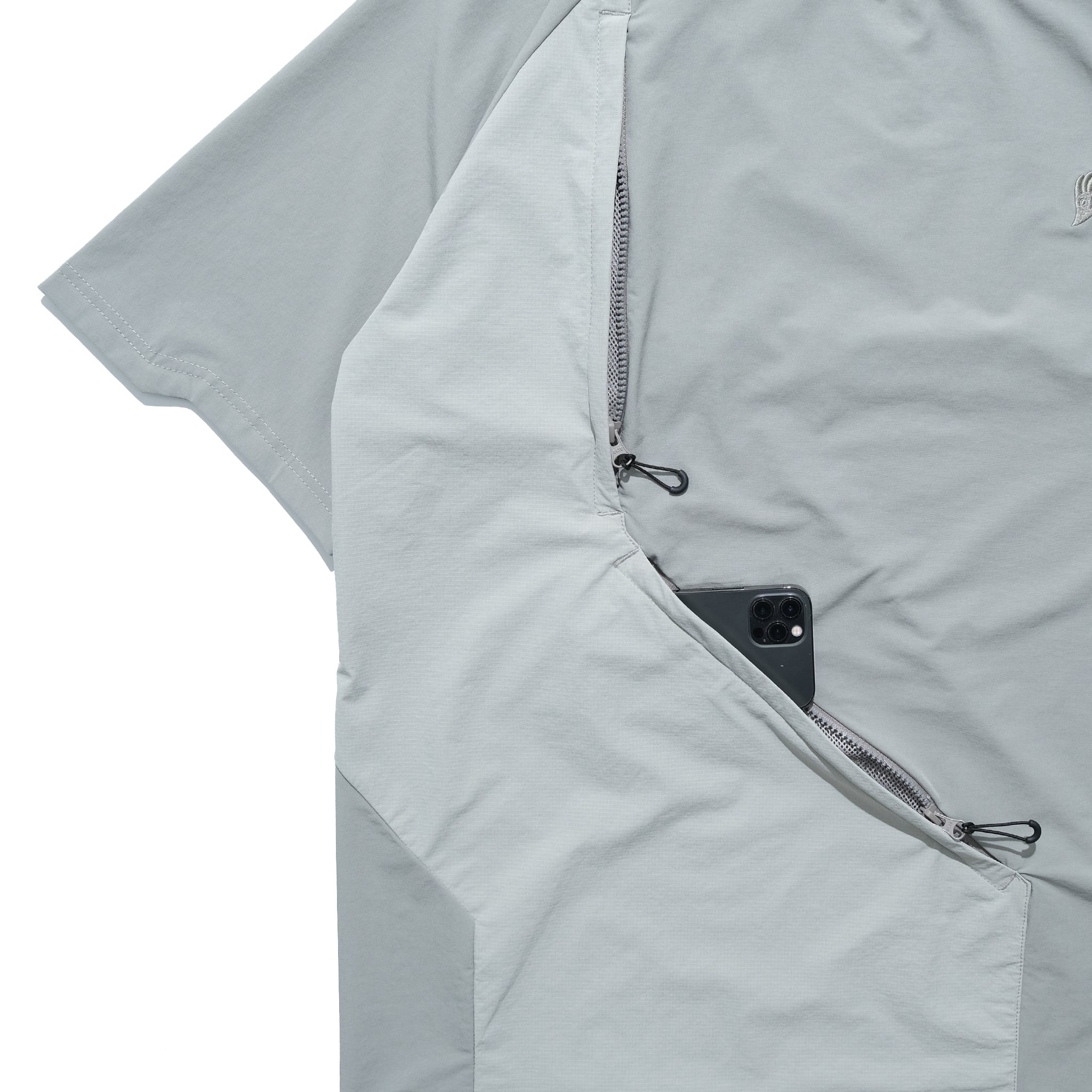 SS22 / 06 TH-061 Breathable Pipeline Nylon T-shirt (Grey)