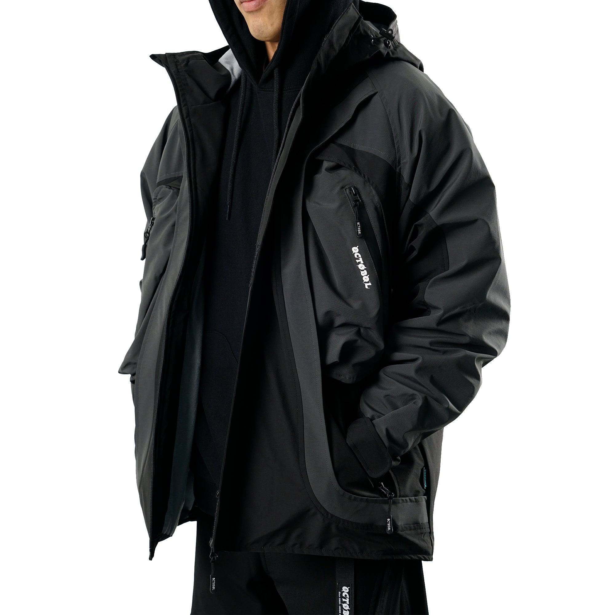 OSWB020 Double-layer Windbreaker (Black)