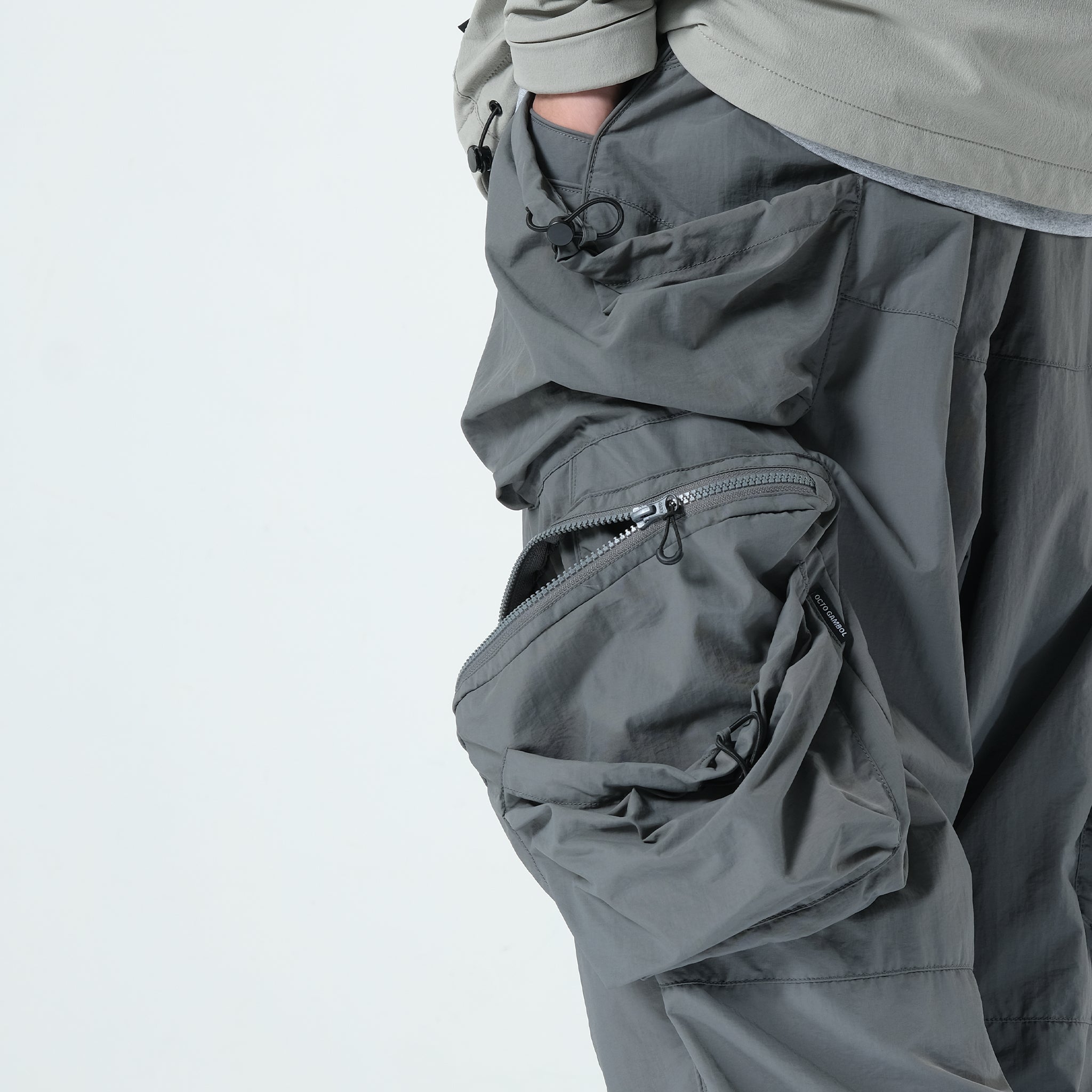Pre-season LP-114 Drawstring Pocket Pants (Grey)