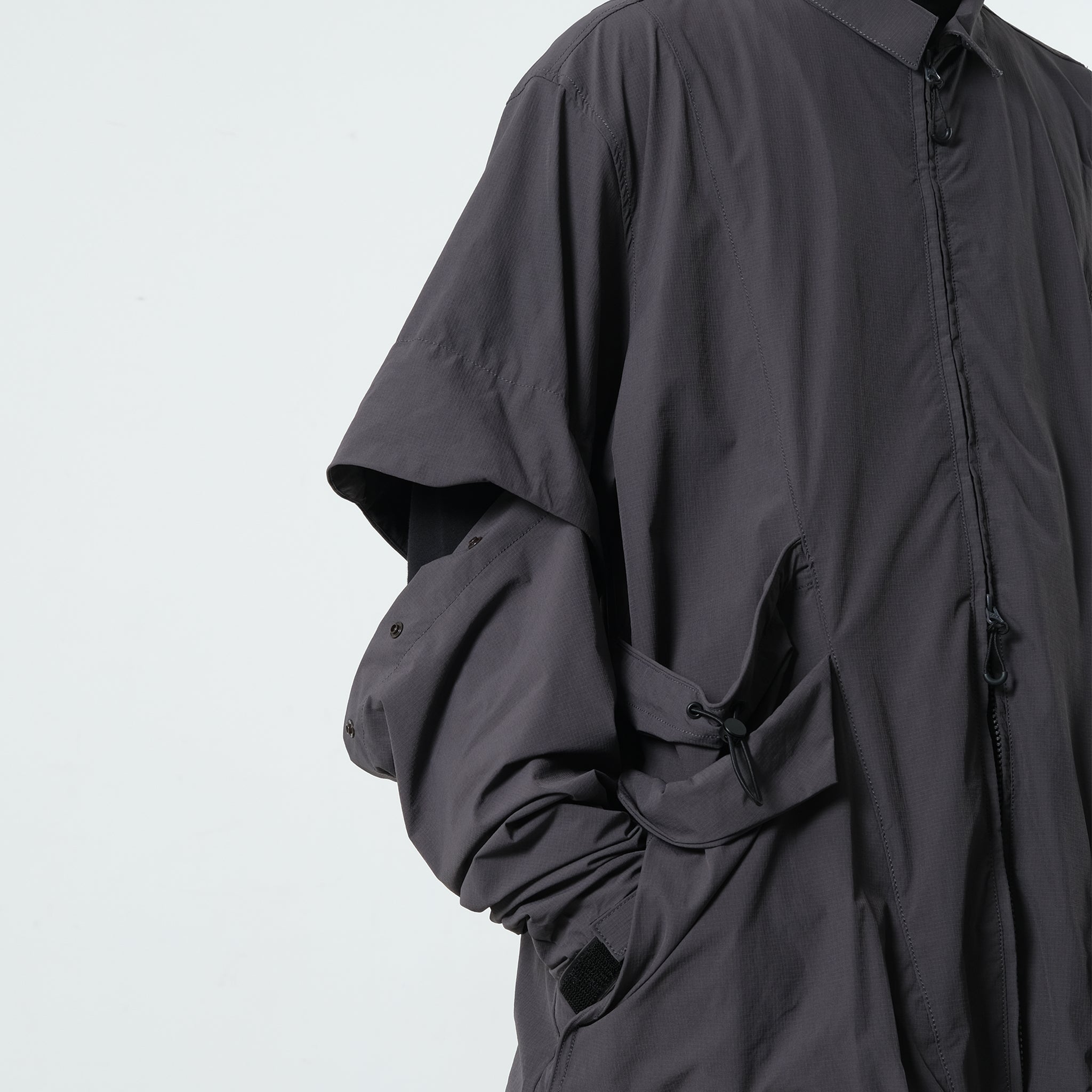 Pre-season ST-071 Detachable Sleeves Shirt (Dark Grey)