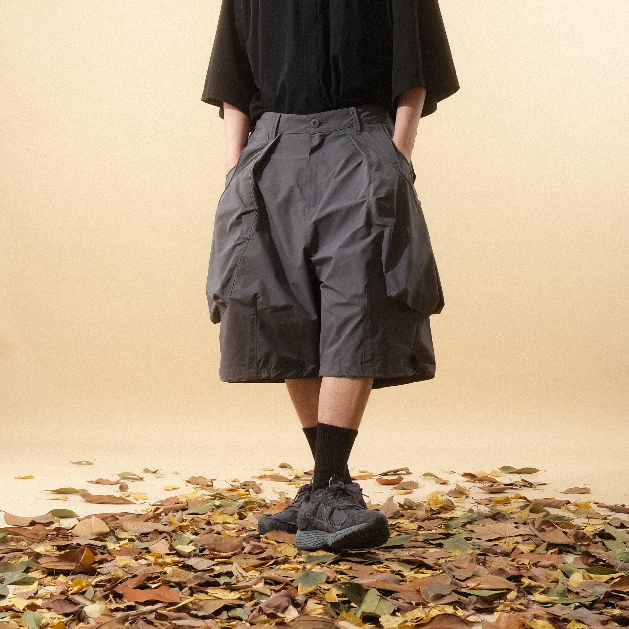 Capsule 01 / CS100 Nylon Orb Shorts (Dark Grey)