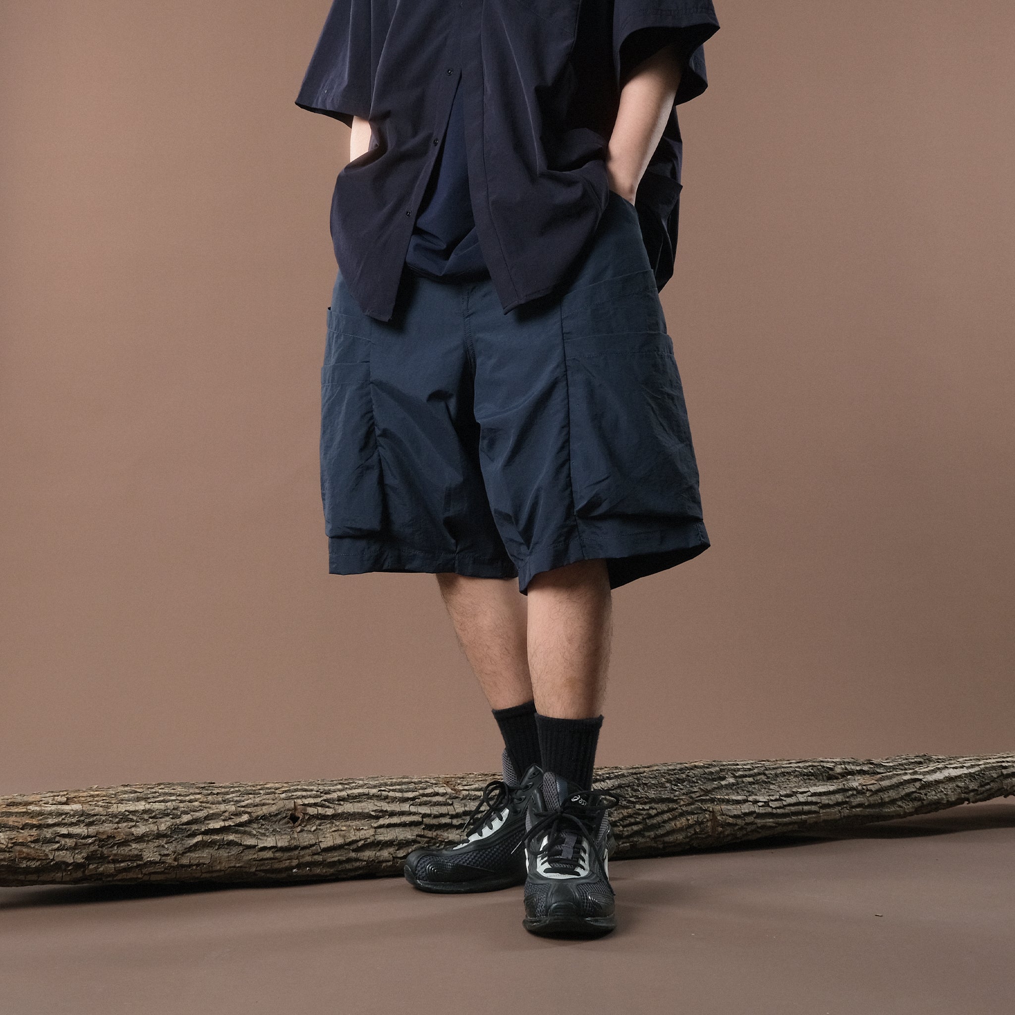 Capsule 02 / CS102 Nylon Layer Pocket Shorts (Navy)